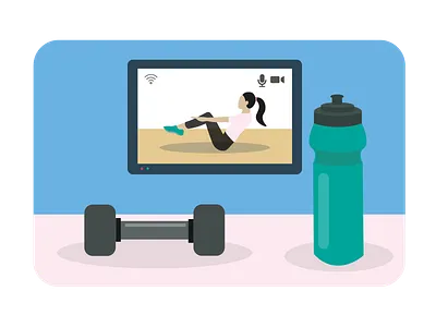 Workout design self isolating vector workout
