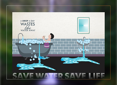 Save Water branding dribbble icon illustration illustrator instagram png save life save water saved vector