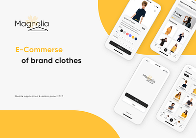 Magnolia (Orion Redesign) admin pannel android app application ios magazine marketing orange presentation presentation design shop ui ux