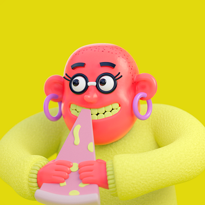 혜수” - morning warmup 3d advertising character houdini illustration maya mograph redshift render vray zbrush