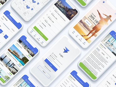 Travel App app design illustrator ui