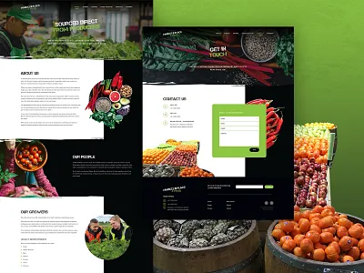 Market Place Fresh UI Design 03 about about page australia contact contact page digital design fruit graphic design market market website melbourne ui uiux user experience user interface ux vegetable web design website website design