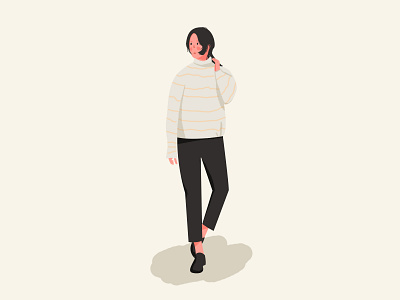 Cool girl illustration