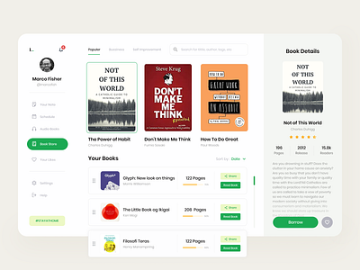 Library Dashboard Exploration admin appstore book borrow card clean concept dashboard design desktop layout library minimal photoshop platform product design store ui ux web design