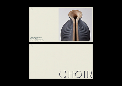 CHOIR branding branding design business card business card design businesscard cover design design graphic design minimal minimalism minimalist minimalistic poster a day poster design simple design stationery typeface typography