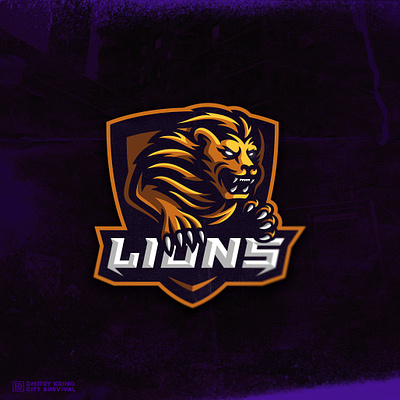 Lions animal dmitry krino king leader lion lion king logo mascot predator