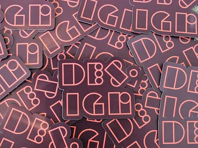 Design Magnets custom type design designer geometric type magnet merchandise type typography vector