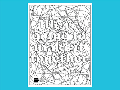 We're going to make it together adult coloring coloring coloring page design illustration illustrator line illustration stopcovid19 togetherky vector