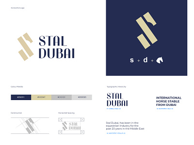 stal dubai branding branding design equestrian horse logo stable