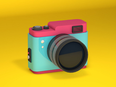 Camera 3d 3d art c4d c4d illustration camera cameras cartoon cinema4d colorful design eye candy graphic isometric isometric art isometric design isometric illustration photo photographer photography simple