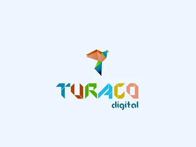 TURACO digital Logo craft logo origami original paperfold vibrant