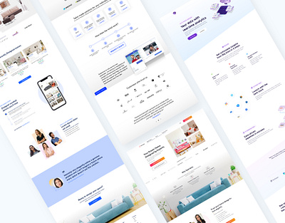 Website Folio branding clean design design system experience design homepage design interface design landing page minimal ui kit ui ux web ui website design