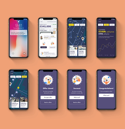 Purplebricks - Offer Service Overhaul - Conceptual android app apple brand clean design gamification illustration interaction interaction design ios layout minimal mobile strategy typography ui ux visual web