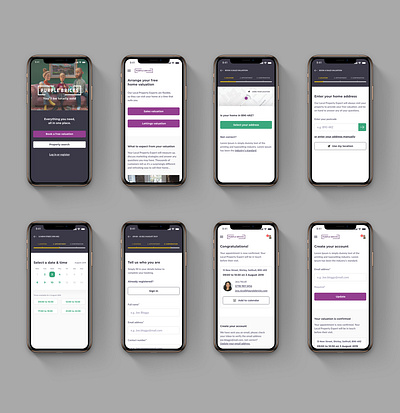 Purplebricks - Mobile App Overhaul - Conceptual android app brand clean content strategy design illustration interaction ios layout minimal mobile strategy typography ui ux