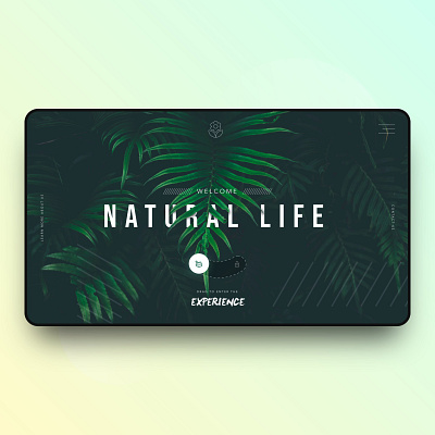 // NATURAL LIFE // Interactive & Exploring Landing Page Concept concept design digital interface landingpage online screen screendesign ui ux web webdesign website