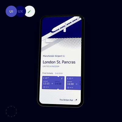 Train ticket checkout experience animated animation app design interface interfaces ios ui user interface ux