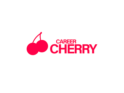 Career Cherry Concept Branding branding design geometric icon lettering logo logo design logotype minimal red typography vector vibrant