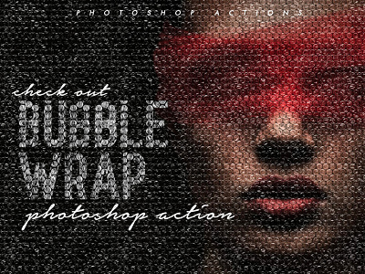 Bubble Wrap Photoshop Action abstract action actions design free pack photoshop psd