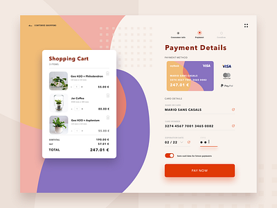 #DailyUI #002 · Credit Card Checkout design icon illustrator minimal typography ui vector web