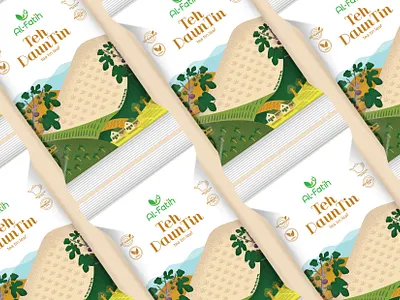 Tea Tin branding design hireme illustration logo packaging design pouch sachet tea vector