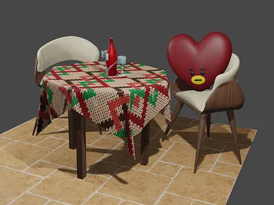 Take a seat 😊 3d modeling blender design illustration render