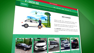 Development and promotion of a car rental portal webdesign website