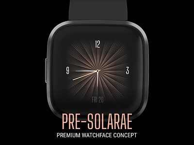 SOLARAE | Premium Watchface Concept clockface fitbit premium versa2 watchface