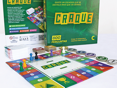 Craque boardgame board board game boardgame card game game design icon icons iconset packaging player quiz soccer stadium team token