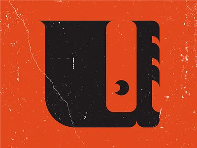 U36 36daysoftype adobe design exploration eye flat geometric illustration illustrator letters orange simple typography vector