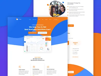 Sass landing page exploration best ui design home page landing page modern design popular design ui ux design user interface design visual design website design