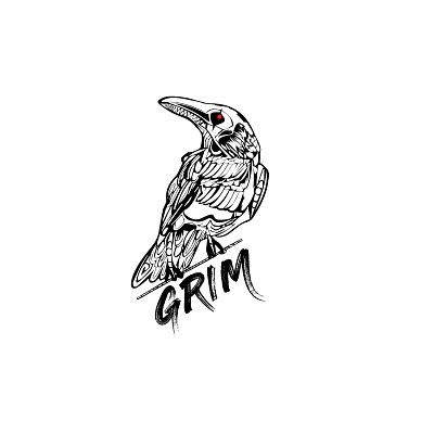 logo design branding crow crowlogo graphicdesign grim logo logo crow logodesign