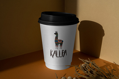 Kallpa Café branding design illustration logo