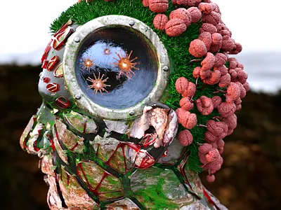 Evolved 3d adobe fuse adobe photoshop cinema 4d illustration virus