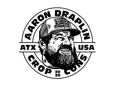 Aaron Draplin Badge Design aaron draplin badge badge design challenge clean design face graphic design graphic designer identity illustration illustrator inspiration logo logo designer portrait procreate seal usa vector