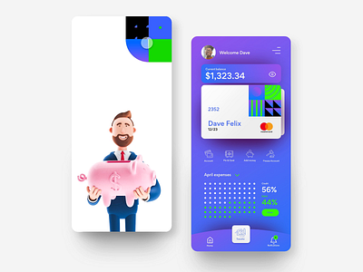 BANKING SAVINGS adobe xd adobexd application banking app popular shot trend ui uidesign uiux user experience ux