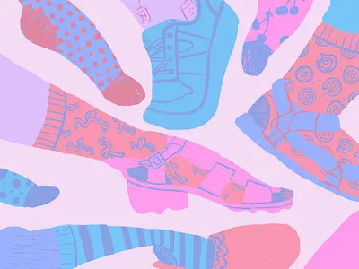 Fun Socks art design digital digital illustration digitalart drawing illustration painting photoshop photoshop art