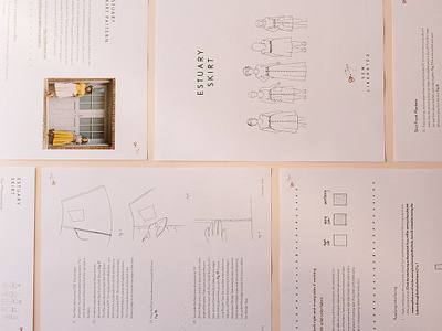 Sewing Pattern Design branding instructions layout layout design pattern sew sewing sewing pattern sewing product typography