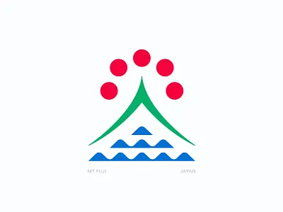 Mt. Fuji apparel fuji illustration japan logo mountain ocean outdoors sun symbol tokyo typography water