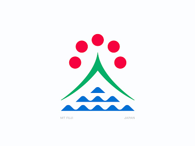 Mt. Fuji apparel fuji illustration japan logo mountain ocean outdoors sun symbol tokyo typography water