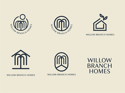 Willow Branch Homes design illustration logo