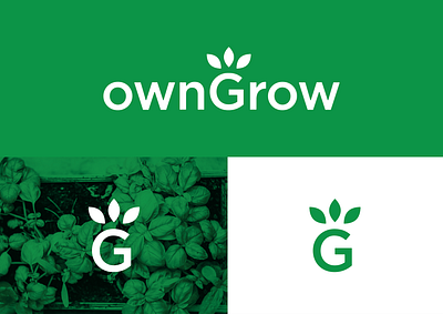 Own Grow Rebrand Logo Design brand identity gardening logodesign