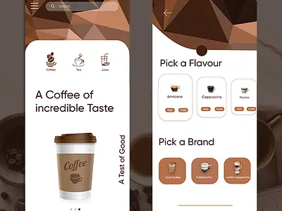 Coffee android app design app design application beverage café coffe coffee coffeeshop dailyui design designer designs drink food graphic graphicdesign ios app design juice shop ui