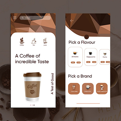 Coffee android app design app design application beverage café coffe coffee coffeeshop dailyui design designer designs drink food graphic graphicdesign ios app design juice shop ui