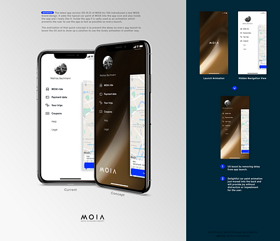 Unofficially Quick Concept for MOIA app app design concept ddrug design hamburg idea improvement ios ios app ios app design moia ui user experience userinterface ux ux design