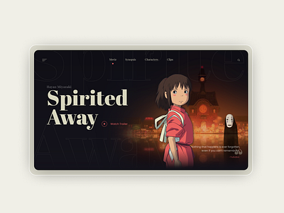 XD Daily Creative Challenge design ghibli graphicdesign interface movie uxdesign xddailychallenge