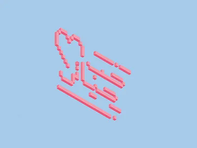 MY LOVE arabic logo pixel art pixels typogaphy