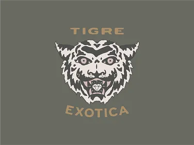 Tigre Exotica camo diamond hand drawn illustration pattern tiger tiger camo tiger king tiger logo tiger mascot tigre tigre exotica
