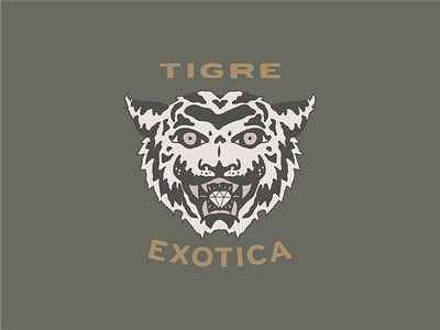 Tigre Exotica camo diamond hand drawn illustration pattern tiger tiger camo tiger king tiger logo tiger mascot tigre tigre exotica