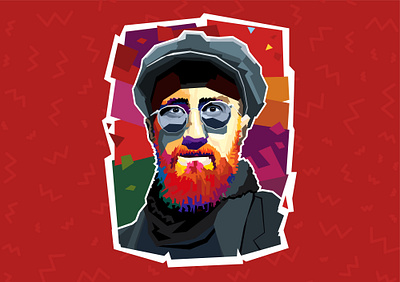 Wpap Art Design character colorful design face flat illustration illustrator man minimal wpap wpapart