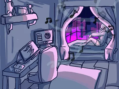 Quarantine Vibes illustration